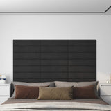 Vidaxl Wall panels 12 st 1.08 m² 60x15 cm velvet black