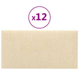 Panneaux muraux Vidaxl 12 ST 2,16 M² 60x30 cm Crème de tissu -Colore