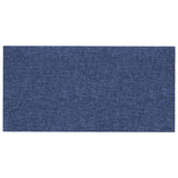 Paneles de pared Vidaxl 12 st 2.16 m² 60x30 cm tela azul