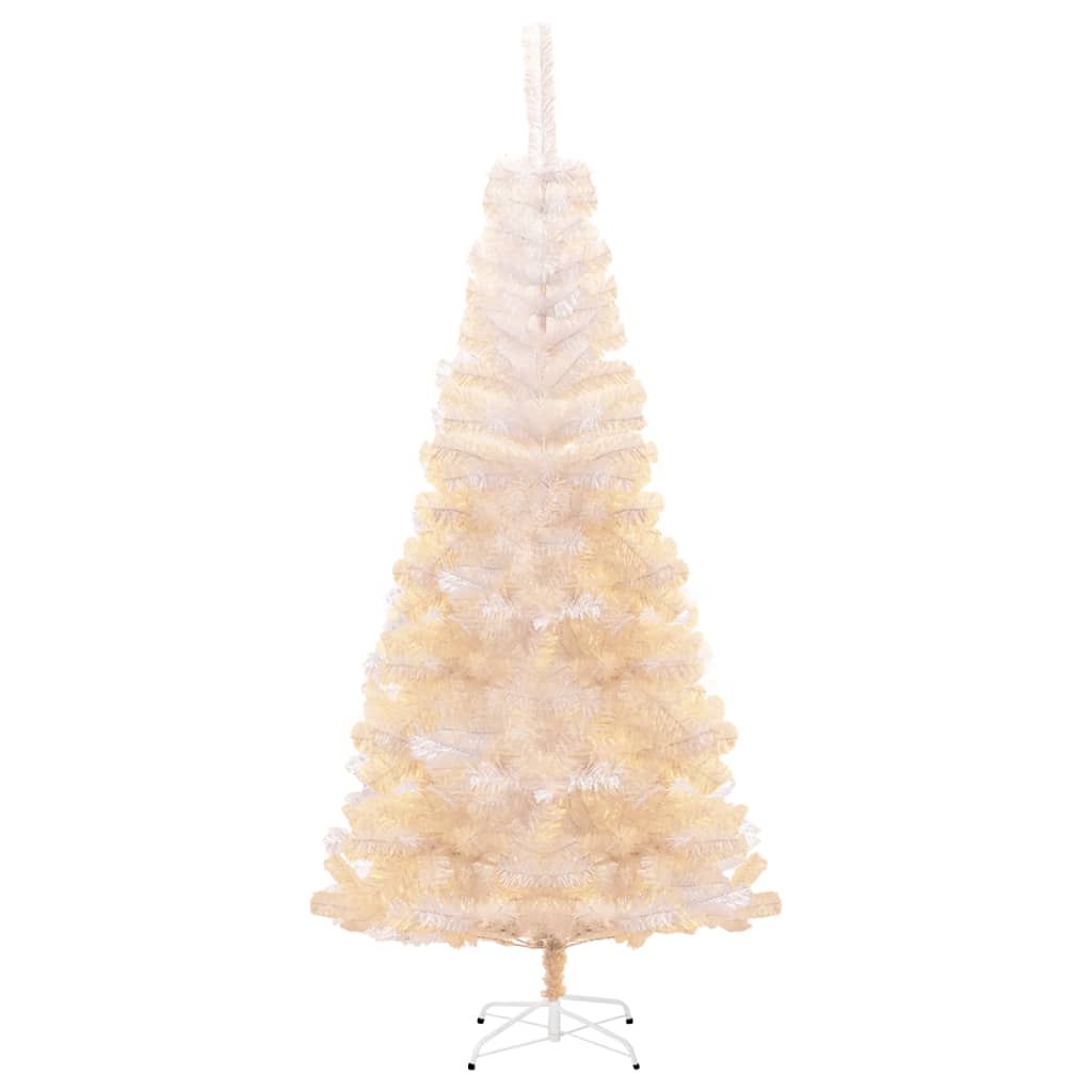 Vidaxl Kunstkerstboom con estremità iridescenti 210 cm PVC White