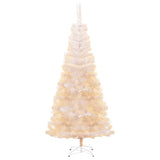 Vidaxl kunstkerstboom avec des extrémités irisées 210 cm PVC blanc