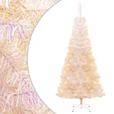 Vidaxl kunstkerstboom avec des extrémités irisées 240 cm PVC blanc