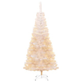 Vidaxl kunstkerstboom avec des extrémités irisées 240 cm PVC blanc