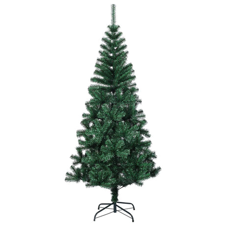 Vidaxl kunstkerstboom avec des extrémités irisées 150 cm en PVC vert