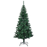 Vidaxl Kunstkerstboom con estremità iridescenti 240 cm PVC verde