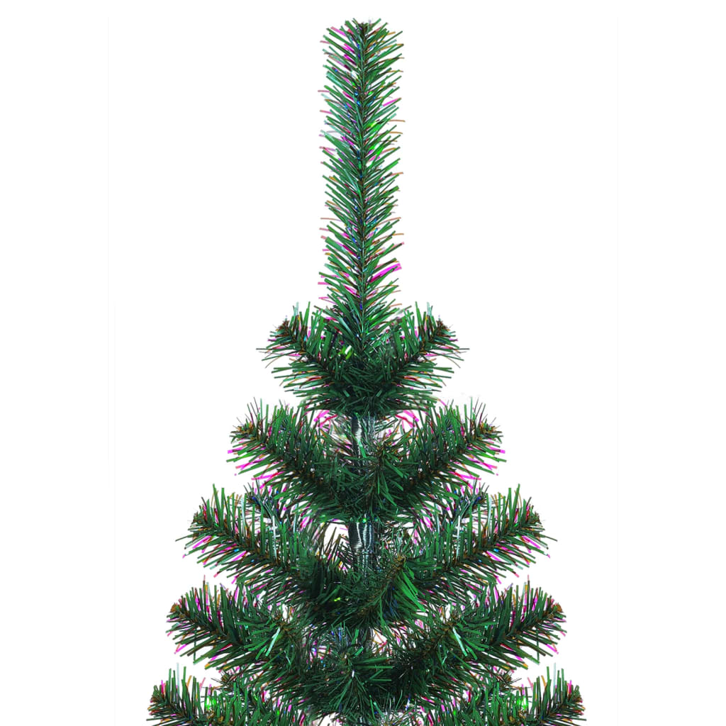 Vidaxl kunstkerstboom avec des extrémités irisées 240 cm en PVC vert