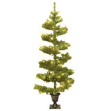 Vidaxl kunstkerstboom avec éclairage et pot 120 cm en PVC vert