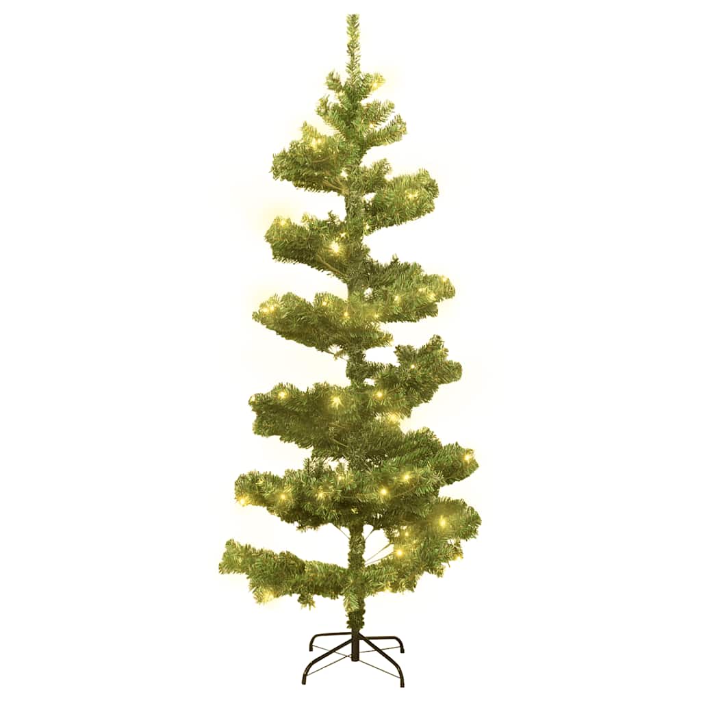 Vidaxl kunstkerstboom avec l'éclairage et le vert PVC standard de 150 cm