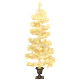 Vidaxl Kunstkerstboom con illuminazione e pentola da 120 cm Pvc bianco