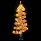 Vidaxl Kunstkerstboom con illuminazione e pentola da 120 cm Pvc bianco