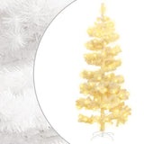 Vidaxl kunstkerstboom avec éclairage et PVC de 150 cm standard blanc