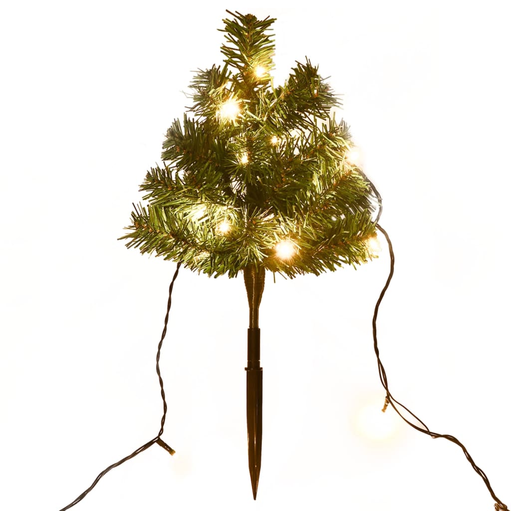 Vidaxl Tuinpadkerst Trees 6 St con LED bianchi caldi 45 cm PVC