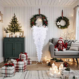 Vidaxl Kunstkerstboom con bianco inverso standard da 150 cm