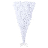 Vidaxl kunstkerstboom avec un retour inverse standard 210 cm blanc