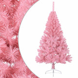 Vidaxl Kunstkerstboom avec un demi-150 cm PVC rose standard