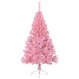 Vidaxl Kunstkerstboom avec un demi-150 cm PVC rose standard