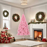 Vidaxl Kunstkerstboom con mitad de 180 cm PVC rosa estándar de 180 cm