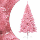 Vidaxl Kunstkerstboom con mitad de 180 cm PVC rosa estándar de 180 cm