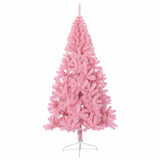 Vidaxl Kunstkerstboom avec un demi-210 cm PVC rose standard