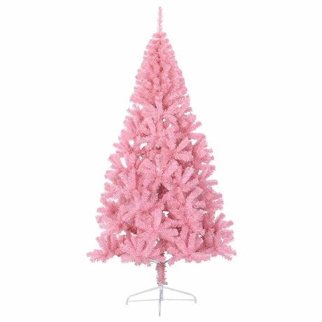 Vidaxl Kunstkerstboom avec un demi-210 cm PVC rose standard