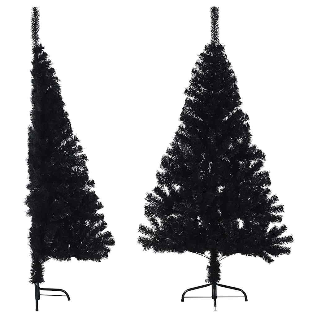 Vidaxl kunstkerstboom avec noire en PVC standard 120 cm