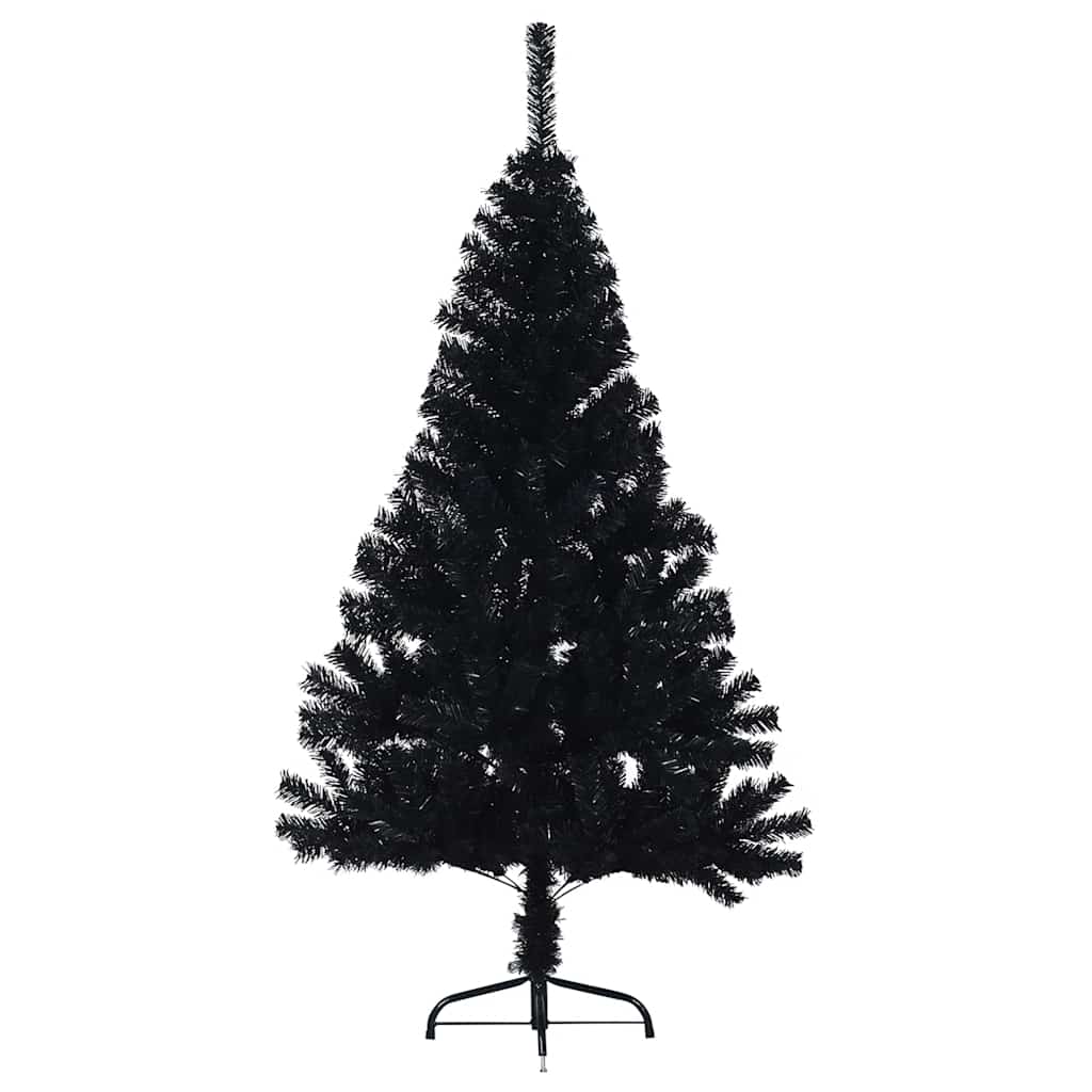 Vidaxl kunstkerstboom avec noire en PVC standard 120 cm