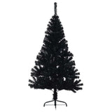 Vidaxl kunstkerstboom avec noire en PVC standard 120 cm