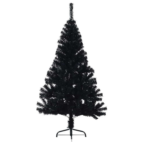 Vidaxl kunstkerstboom avec noire en PVC standard 120 cm