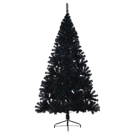 Vidaxl kunstkerstboom avec un demi-180 cm en PVC noir