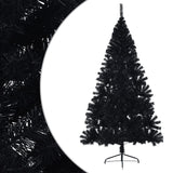 Vidaxl Kunstkerstboom con Half 210 CM PVC Black estándar