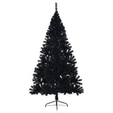 Vidaxl Kunstkerstboom con mezzo pvc da 210 cm standard Black