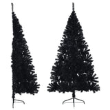 Vidaxl kunstkerstboom avec un demi-240 cm en PVC noir standard