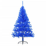 Vidaxl kunstkerstboom avec un demi-passé standard 120 cm bleu