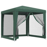 Tente de fête VidaXL avec 4 parois latérales en maille 2,5x2,5 m HDPE vert