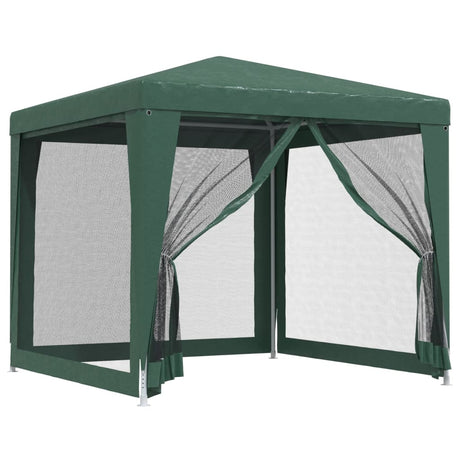 Tente de fête VidaXL avec 4 parois latérales en maille 2,5x2,5 m HDPE vert