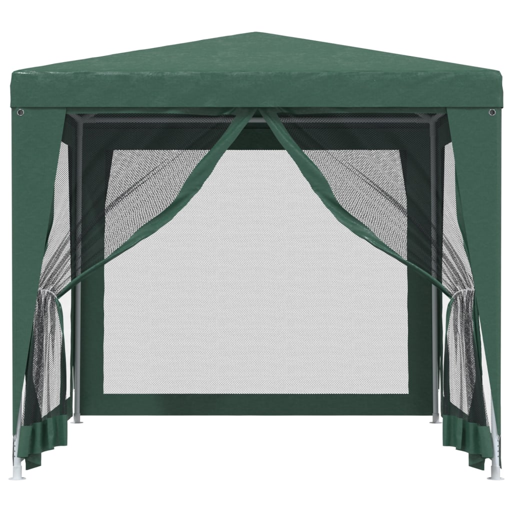 Tente de fête VidaXL avec 4 parois latérales en maille 2,5x2,5 m HDPE vert