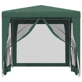 Tente de fête VidaXL avec 4 parois latérales en maille 2,5x2,5 m HDPE vert