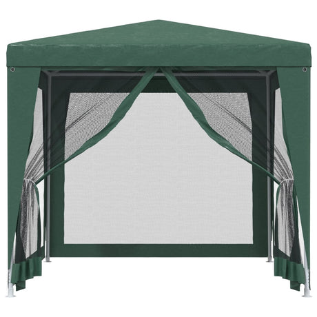 Tente de fête VidaXL avec 4 parois latérales en maille 2,5x2,5 m HDPE vert