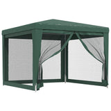 Tente de fête Vidaxl avec 4 murs latéraux en mailles 3x3 m vert HDPE