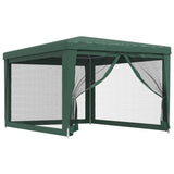 Tenda da festa Vidaxl con pareti laterali a 4 mesh 3x4 m HDPE Green