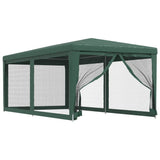 Tente de fête Vidaxl avec 6 murs latéraux de 6 maille 3x6 m vert HDPE