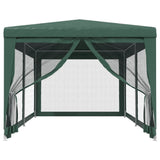Tente de fête Vidaxl avec 6 murs latéraux de 6 maille 3x6 m vert HDPE