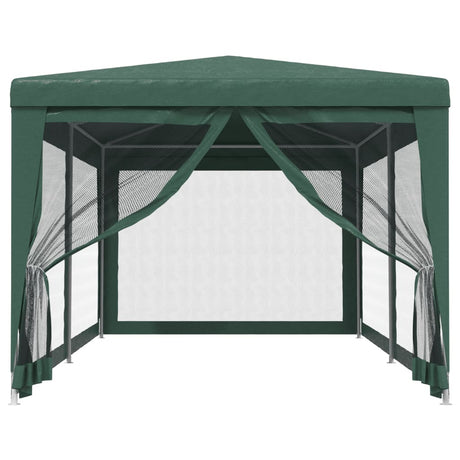 Tente de fête Vidaxl avec 6 murs latéraux de 6 maille 3x6 m vert HDPE