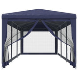 Tente de fête VidaXL avec 8 parois latérales en maille 3x9 m HDPE bleu