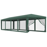 Tente de fête Vidaxl avec des parois latérales de 10 maille 3x12 m vert HDPE
