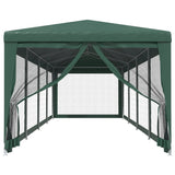 Tente de fête Vidaxl avec des parois latérales de 10 maille 3x12 m vert HDPE