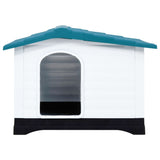 Vidaxl dog loft 90.5x68x66 cm bleu polypropène