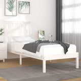 Vidaxl bedframe massief grenenhout wit 90x200 cm