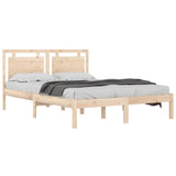 Vidaxl bedframe massief hout 140x190 cm