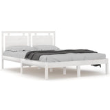 Vidaxl bedframe massief hout wit 120x200 cm